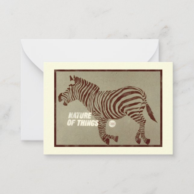 Cartão De Notas CBC 1966 - Promo Natureza das Coisas (Frente)