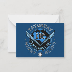 Cartão De Notas CBC Sábado à Noite Blues