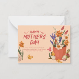 Cartão De Notas Celebrando a Mamãe: Um Dia de Gratidão