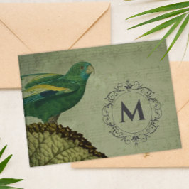 Cartão De Notas Cenário Monograma Personalizado