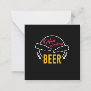 Cartão De Notas Cerveja Nativa Americana