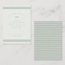 Chá de Bebê em Verde Sage com Estampa Herringbone 