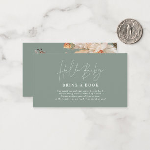 Cartão De Notas chá de fraldas de girafa de grama pampas traz um l