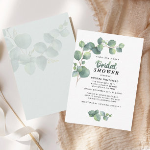 Cartão De Notas Chá de panela Eucalyptus Greenerent Suculente