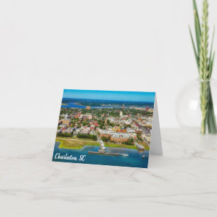 Cartão De Notas Charleston South Carolina City Skyline Photo