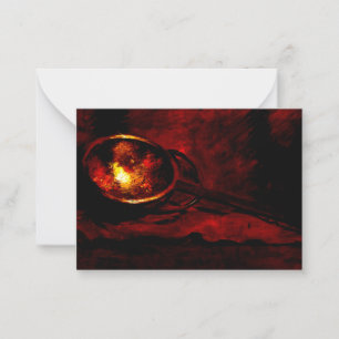 Cartão De Notas Chase - A Vida Estática com a Escada, pintura de a