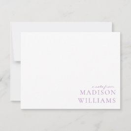 Cartão De Notas Chic A Note Do Script Typografia Puro Note