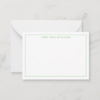 Chic Kelly Green Professional Simple Border