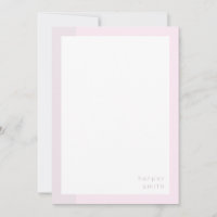 Chic Nome Personalizado Minimalista Violeta