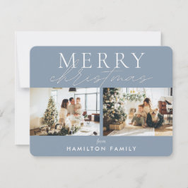 Cartão De Notas Chic Script Calliografia Feliz Natal Dois Foto