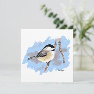 Cartão De Notas Chickadee na Ramificação