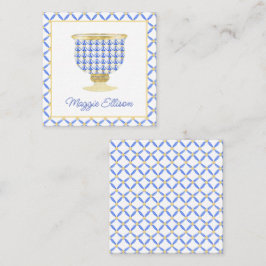 Cartão De Notas Chinoiserie Watercolor Chic Vase Gift