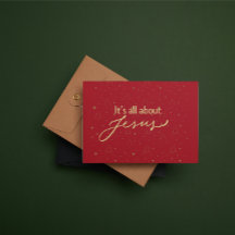 Christmas Card: It's all about Jesus #2