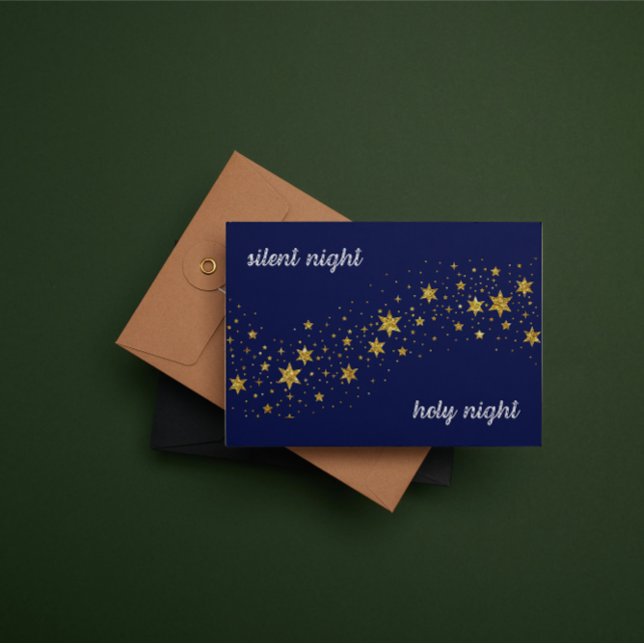 Cartão De Notas Christmas Card: Silent night, holy night (Criador carregado)