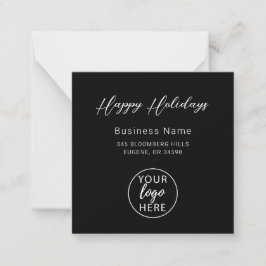Cartão De Notas Christmas Holiday Custom Business Logo