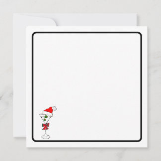 Cartão De Notas Christmas martini note card 