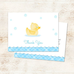 Cartão De Notas Chuva de Amor: Baby Shower do Patinho de Borracha 