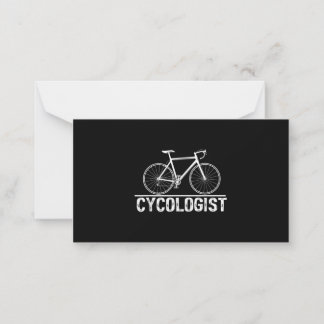 Cartão De Notas Ciclo de Ciclo de Ciclo de Bicicleta de Cicloga
