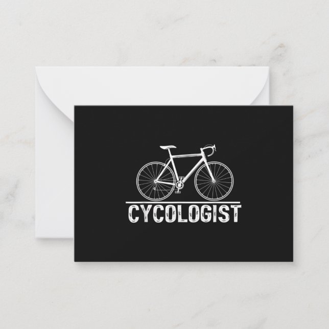 Cartão De Notas Ciclo de Ciclo de Ciclo de Bicicleta de Cicloga (Frente)