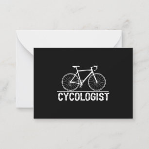 Cartão De Notas Ciclo de Ciclo de Ciclo de Bicicleta de Cicloga