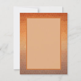 Cartão De Notas Cinza de Ombre Laranja Torre Mosaico Sunset