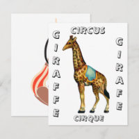 Circo Vintage que faz girafa