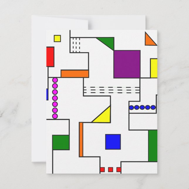 Cartão De Notas Circuitos Bauhaus (Frente)