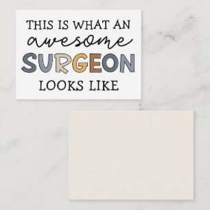 Cartão De Notas Cirurgião Engraçado, Surgeon Apreciação Incrível