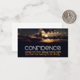 Cartão De Notas Citação Inspiracional "Confiança"