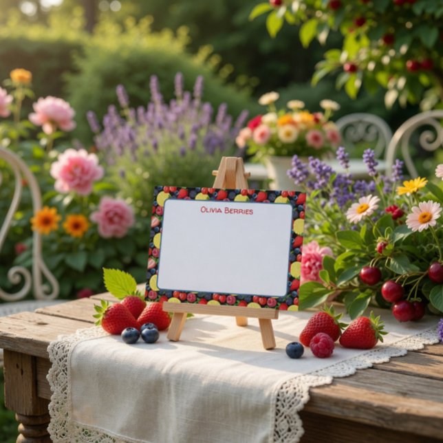 Cartão De Notas Citrus & Berries Custom Note Card (Criador carregado)