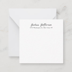 Cartão De Notas Classical Professional Creative Plain Black White