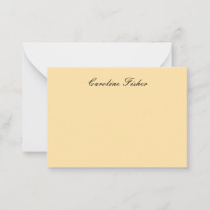 Cartão De Notas Clássico - Beige Simples Simples