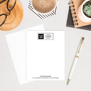 Cartão De Notas Clássico Moderno Logotipo Preto Empresarial Person