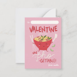 Cartão De Notas Classroom Valentine Card- Un-Pho-Gettable- Pink