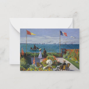 Cartão De Notas Claude Monet - Jardim de Sainte-Adresse