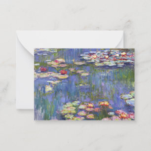 Cartão De Notas Claude Monet - Lírios/Ninfas