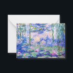 Cartão De Notas Claude Monet - Lírios/Ninfas 1919<br><div class="desc">Lírios/Ninfas (W.1852) - Claude Monet,  Petróleo na Canvas,  1916-1919</div>