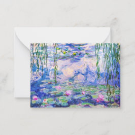 Cartão De Notas Claude Monet - Lírios/Ninfas 1919