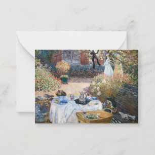 Cartão De Notas Claude Monet - O Almoço, painel decorativo