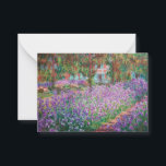 Cartão De Notas Claude Monet - O Jardim do Artista em Giverny<br><div class="desc">Jardim do Artista em Giverny / Le Jardin de l'artiste a Giverny - Claude Monet,  1900</div>