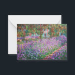 Cartão De Notas Claude Monet - O Jardim do Artista em Giverny<br><div class="desc">Jardim do Artista em Giverny / Le Jardin de l'artiste a Giverny - Claude Monet,  1900</div>