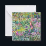 Cartão De Notas Claude Monet - O Jardim Íris de Giverny<br><div class="desc">Jardim Íris em Giverny / Jardim do Artista em Giverny - Claude Monet,  1899-1900</div>