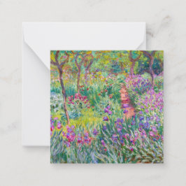 Cartão De Notas Claude Monet - O Jardim Íris de Giverny