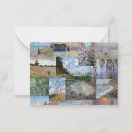 Cartão De Notas Claude Monet - Patchwork de obras de arte