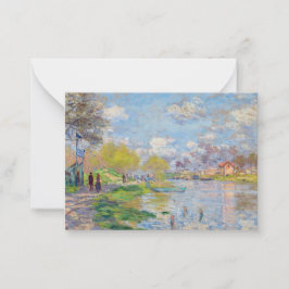 Cartão De Notas Claude Monet - Primavera do Sena
