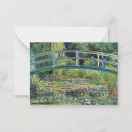 Cartão De Notas Claude Monet - Water Lily Pond & Japanesese Bridge