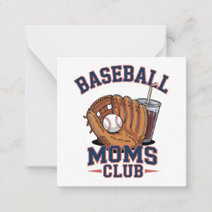 Cartão De Notas Clube das Mães de Beisebol Dia das Mães