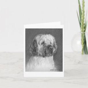 Cartão De Notas Clumber Spaniel Fine Art de Glenda S. Harlan