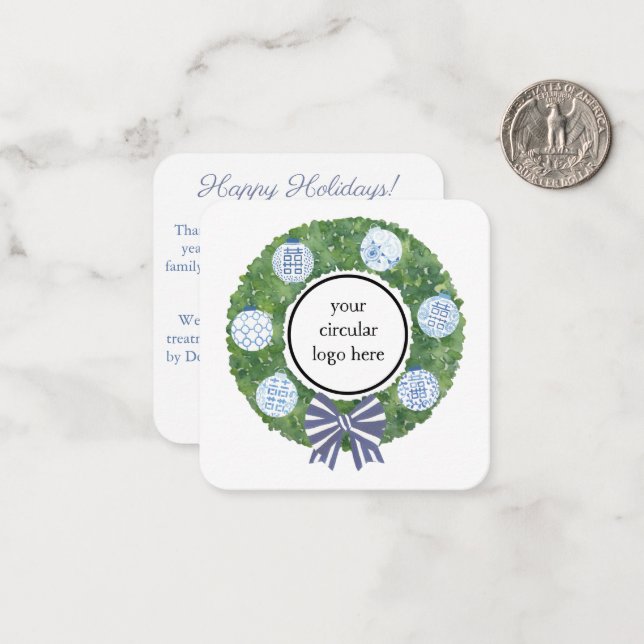 Cartão De Notas Cód. Cupão de Apreciação do Cliente Feliz Natal (Frente/Verso In Situ)