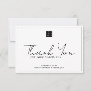 Cartão De Notas Código de desconto do logotipo simples da empresa